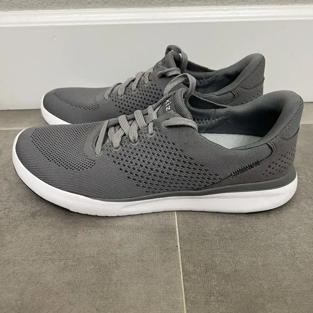 Kizik Lima Mens 7.5/Womens 9 Gray Hands Free Comfort Sneaker Casual Shoes